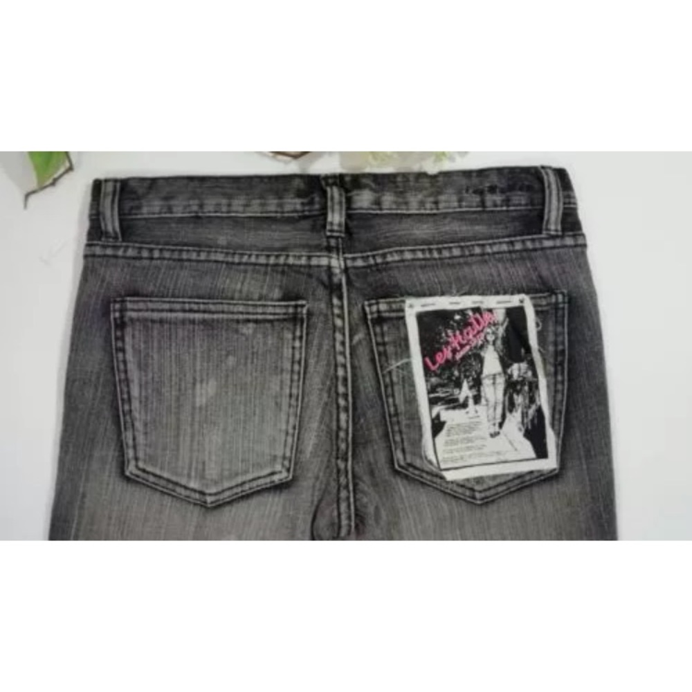 Les Halles Jeans Size 26-0 Black/Dark Grey skinny - Picture 3 of 7